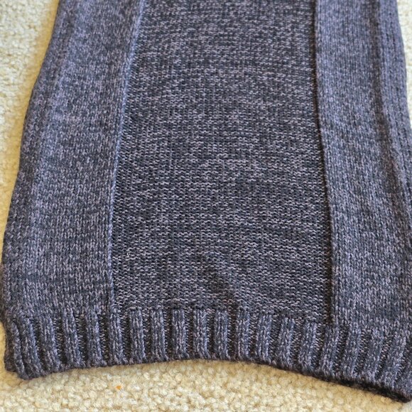 Marled Cashmere Black + Grey Scarf FLAW - Picture 11 of 15